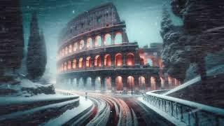 Blizzard at Rome’s Colosseum - Soothing Sleep with Snowfall and Ancient Wind Sounds