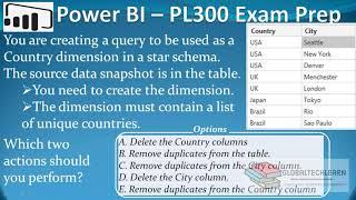 PL 300 : Q29 - Power BI Create Country Dimension