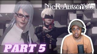 Nier Automata - Part 5 - Rescuing 9S And Defeating Adam!