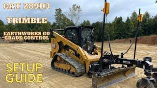 Cat GB124 Grader with Trimble Earthworks Go Grade Control