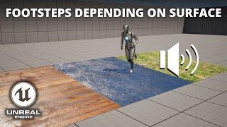 How to Play Footsteps Depending on the Surface in Unreal Engine 5