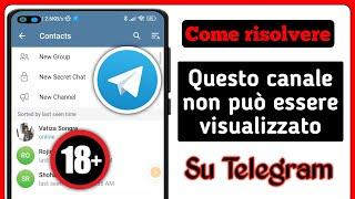 Come risolvere questo canale non può essere visualizzato su Telegram Nuovo processo [2024]