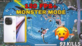 SMOOTH + 120 FPS With ANTI ALIASING : 4X | IQOO 12 5G | 93 KILLS GAMEPLAY |