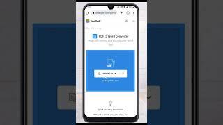 How to convert pdf to word from mobile shorts