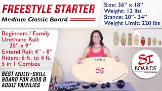 Best Beginner Balance Board For Families and Kids | Si Boards Freestyle Starter 5 in 1