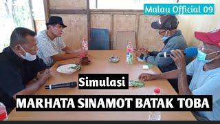 Marhata Sinamot Batak Toba oleh Ketua adat pangaribuan vs Amang Siringo Ringo dalam simulasi singkat