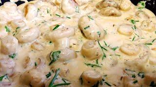 HOW TO MAKE CREAMY GARLIC MUSHROOMS