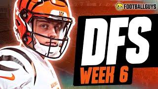 NFL DFS Week 6 Lineup Advice | DFS Values, Stacks, Cash, and GPP