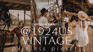 @1924us Inspired - Vintage - Lightroom Mobile Preset DNG | Free Download | Instagram Filters | Moody