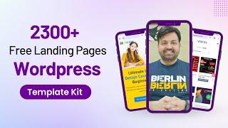 Free Elementor Landing Page Templates Kits With 2300+ Free Landing Pages for WordPress Website