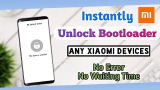 Instant Unlock Bootloader Any Xiaomi Devices (2021) || No Waiting Time Error || ft. Redmi K20 Pro ||