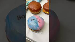 I can’t believe they were both wearing that color!  SO CUTE!! #donuts #vegas #genderreveal