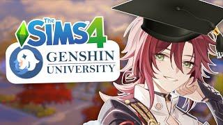 MY GENSHIN COLLEGE SIMS HOOKED UP?!  Genshin University