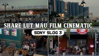 Share LUT màu film Cinematic free cho máy Sony Slog 3