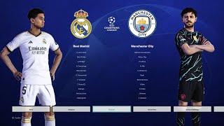 PES 2021 Real Madrid Vs Manchester City UCL 4K | Realism Mods | Superstar AI