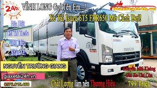 Đánh Giá Xe Tải Isuzu 6 Tấn Rưỡi Thùng Mui Bạt Bửng Nhôm Inox Mở Cánh Dơi |Giá Isuzu FRR650 6T5 2023