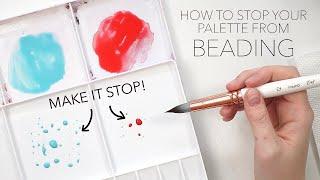 How To STOP Your Watercolour From Beading On Your Palette! Plus Palette Set-Up!
