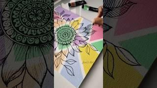 Try this! Creative canvas painting ideas#art #bohoart #shortsvideo #abstractart #mandala #canvas