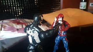 Spider-man PS4 vs Venom stop motion fight test