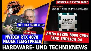 AMD Ryzen 8000 endlich da | RTX 4070 Tiefstpreis | Intel Battlemage offiziell | Werbung in Spielen