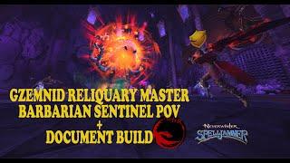 Neverwinter -  Barbarian SENTINEL POV - Gzemnid Reliquary Master + Build Document