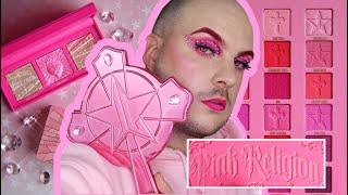  JEFFREE STAR COSMETICS PINK RELIGION REVIEW / SWATCHES 