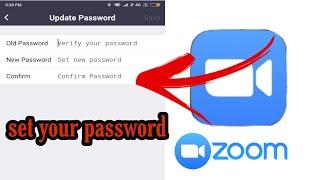 How to change zoom password