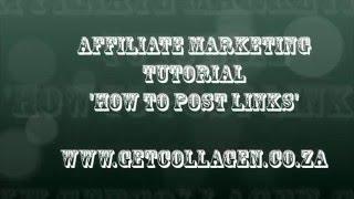 Affiliate Tutorial   How to Share Links