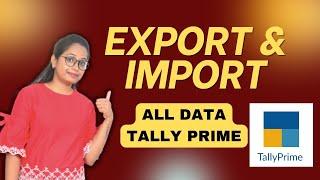 How to export tally data to another tally | Import & Export all Ledger,Masters,stock item