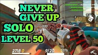 NEVER GIVE UP! GUNS OF BOOM  SOLO LVL 50 GAMEPLAY