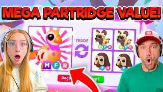 I Traded The NEW Christmas MEGA PARTRIDGE In Adopt Me! OMG!