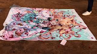 trample fruit om anime blanket