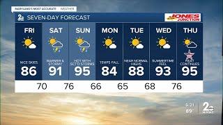 WMAR-2 News Chris Swaim Thursday night weather