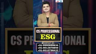 CS Professional Knowledge Series-10 | ESG | Group-1 | CS NKJ CS CLASSES #csprofessional #shorts