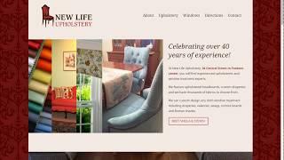 New Life Upholstery responsive WordPress web design