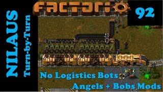 Factorio S6E92 - First Logistics Train Network Train and Depot