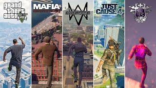 Jumping From HIGH PLACES in 13 OPEN-WORLD Games (2004-2021)