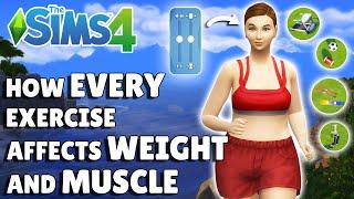 I Tested How EVERY Exercise Affects Weight And Muscle In The Sims 4 (So You Don't Have To)