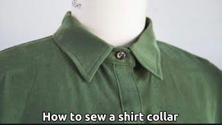 How to cut and sew a shirt collar