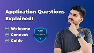 Guide | Welcome | Connect - MLSA Application Questions Explained