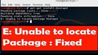 kali linux repository issue solve!!!!! E: Unable to locate Package : FIXED