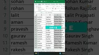 Excel Trick - How to merge two columns in excel