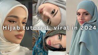 Hijab tutorial | Ins, Pin, & Tiktok | Neck Coverage️| Simple & Easy 