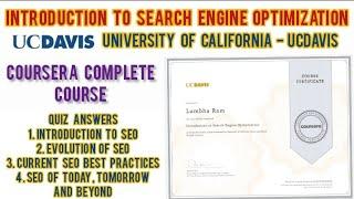 Introduction to Search Engine Optimization Coursera Quiz Answers | University of California -UCDAWIS