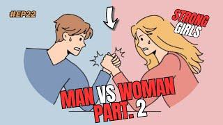 MIXED arm wrestling | MAN vs WOMAN ... part 2 ... #EP22