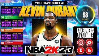 DEMIGOD STRETCH BIG BUILD NBA 2K23 - BEST KEVIN DURANT BUILD - BEST SHOOTING BIG BUILD!