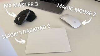 MX Master 3 vs Magic Mouse 2 vs Magic Trackpad 2