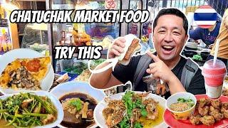 BEST FOOD at Chatuchak Weekend Market!  Thai Street Food Bangkok!