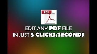 Quick Edit Any PDF File in Just 5 Clicks or Seconds  - CorelDraw Tutorials by KingspetDesigns & Tech
