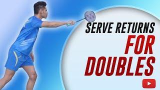 How to Return Various Serves for Badminton Doubles - Abhishek Ahlawat